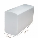 Thumbnail 2 of Кърпи за ръце V бели 2пл, 20 х 200бр, 21х24см