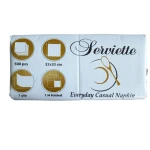 Thumbnail 2 of Салфетки 500бр. 33 Х 33см., 1пл., 1/4, целулоза